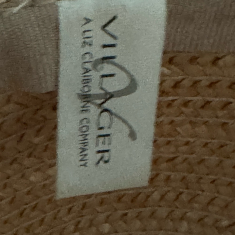 Liz Claiborne - The Villager Tan Straw Hat with Floral Detail - Picture 4 of 8